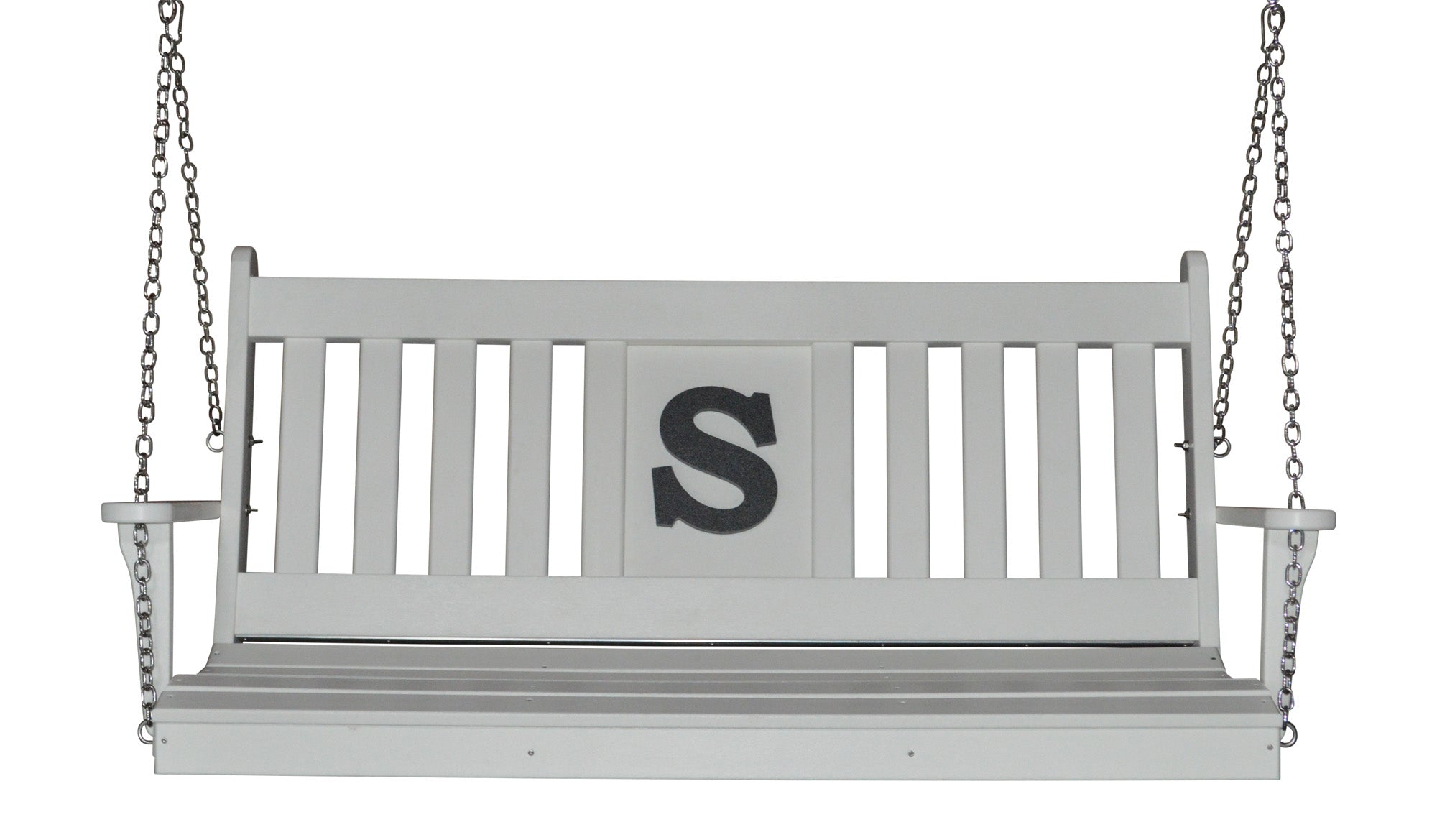 5' Poly Traditional English Swing Bed with Monogram