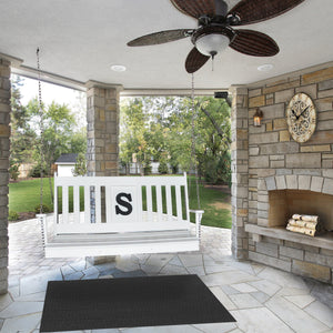 5' Poly Traditional English Swing Bed with Monogram