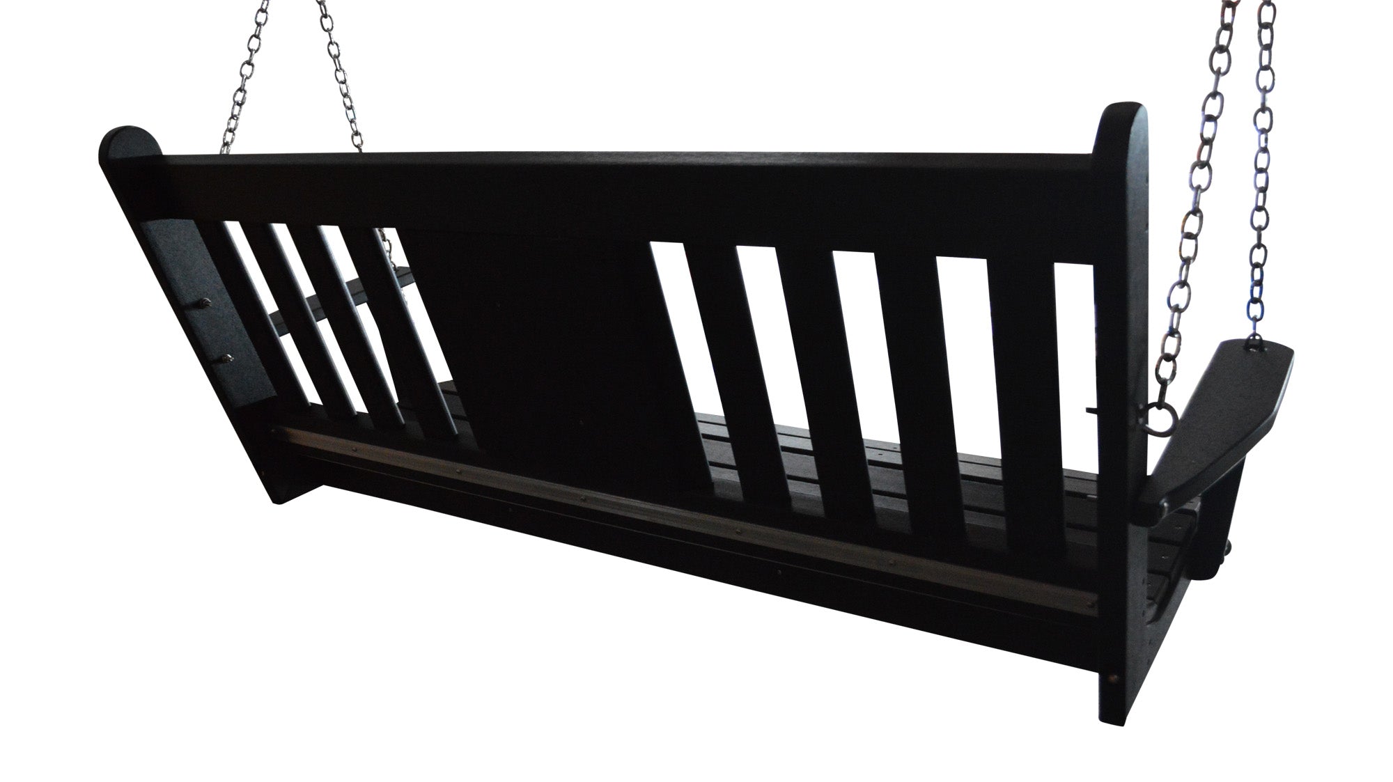 5' Poly Traditional English Swing Bed with Monogram