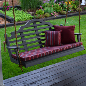 5' Poly Marlboro Swing Bed - Dark Gray