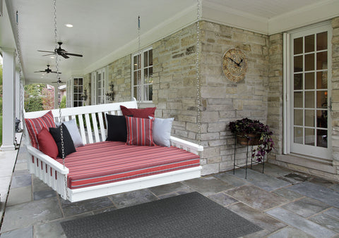 5' Poly Traditional English Swing Bed - White