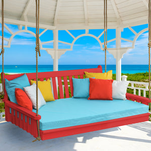 6' Poly Traditional English Swing Bed - Red