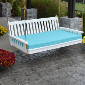 6' Poly Traditional English Swing Bed - White