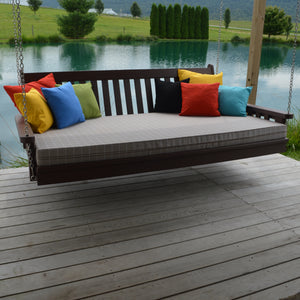 6' Poly Twin Traditional English Swing Bed - Brown