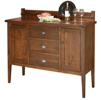 Jacoby - Amish Solid Wood 54" Sideboard Cabinet with Plate Rack