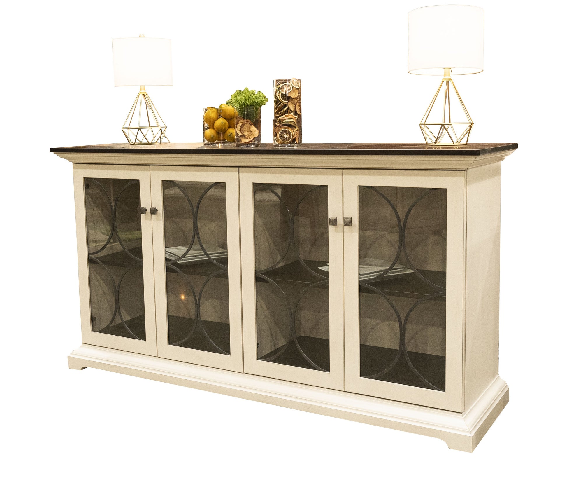 Jasminn - Amish Solid Wood 72" Sideboard Cabinet