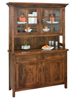 Jordan- Amish Solid Wood 2 Door Dining Hutch