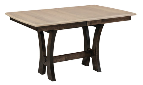 Kimberly Trestle - Handcrafted Solid Top or Extension Dining Table