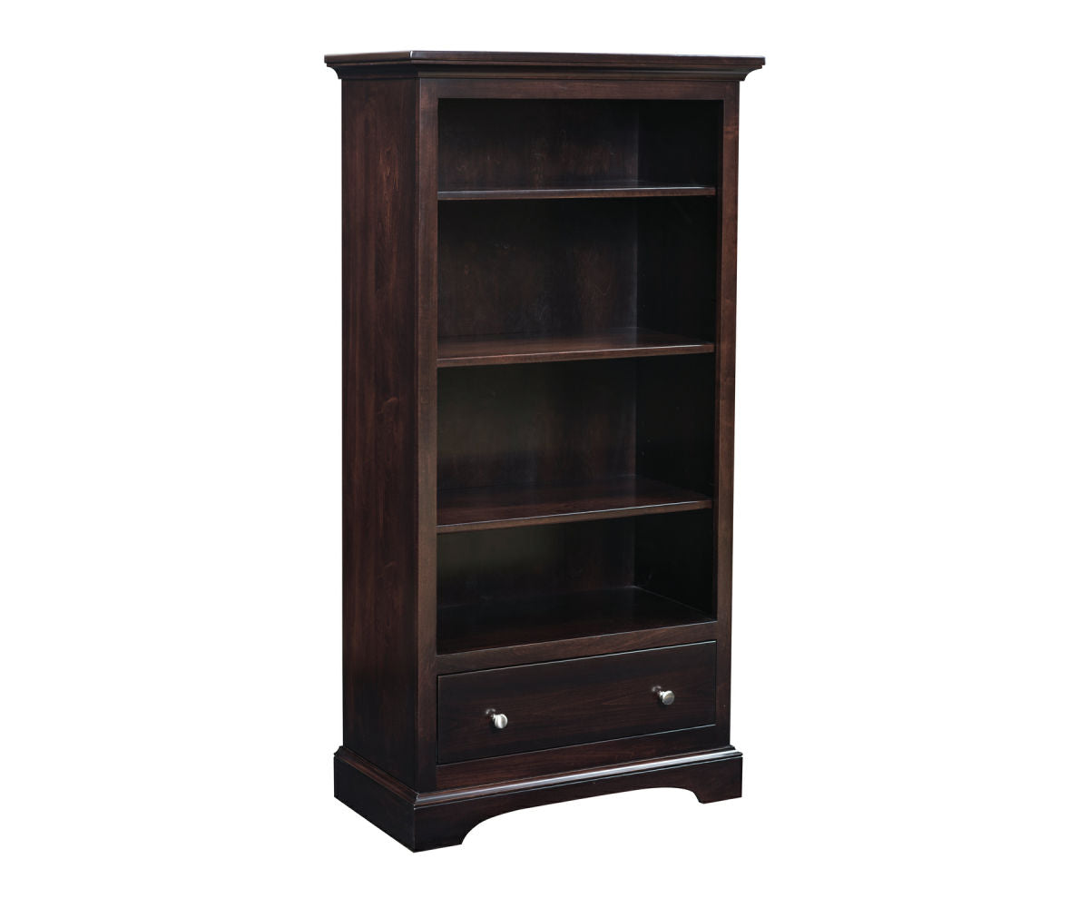 Kingsway - Amish Handcrafted Bookcase With Drawer
