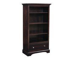 Kingsway - Amish Handcrafted Bookcase With Drawer
