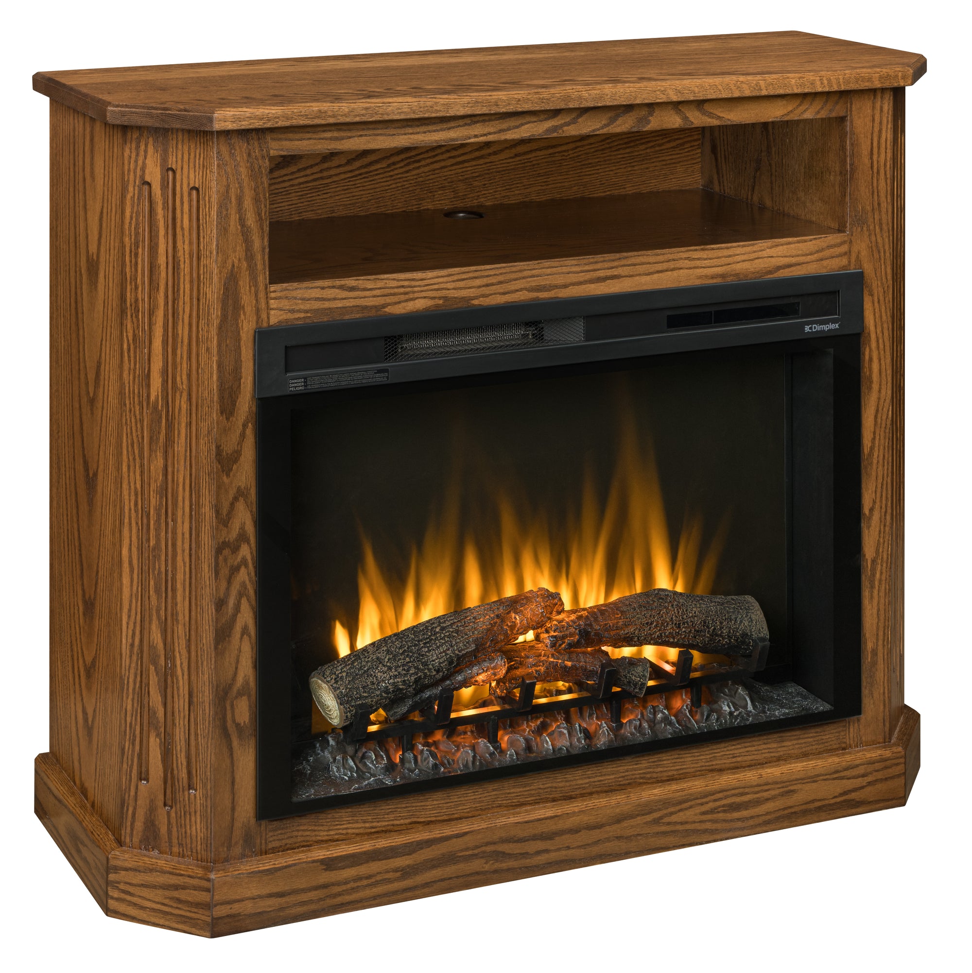 Kirkland- Amish Handcrafted Electric Fireplace TV Stand