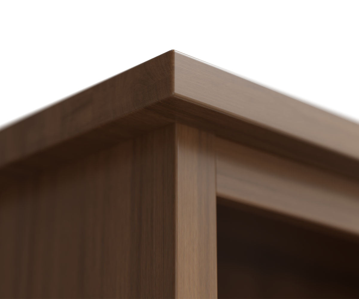 Weston - Amish Solid Wood Bookcase With Bottom Doors