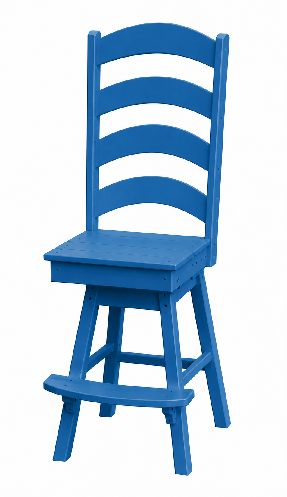 Poly Outdoor Ladderback Stationary Bar Chair