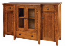 Lakeland - Amish Handcrafted Display Buffet Cabinet