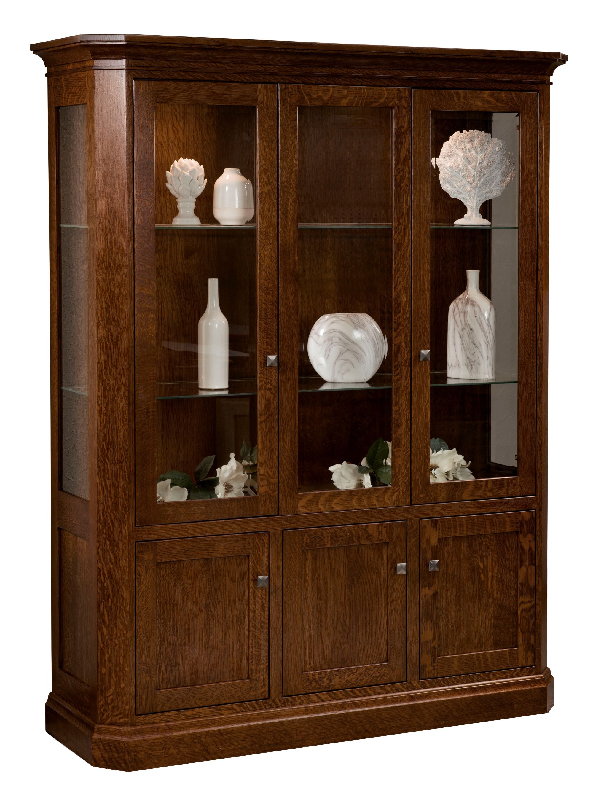 Latonia- Amish Handcrafted Curio Display Cabinet