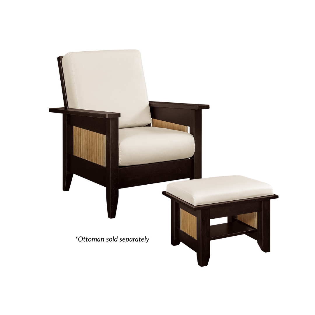 Sofi - Amish Handcrafted Upholstered Living Room Chair (Ottoman Available)
