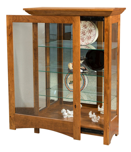 Leda- Amish Solid Wood Curio Display Cabinet