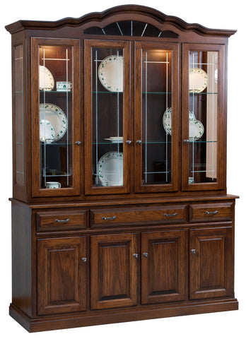 Legacy - Amish Solid Wood 4 Door Dining Hutch