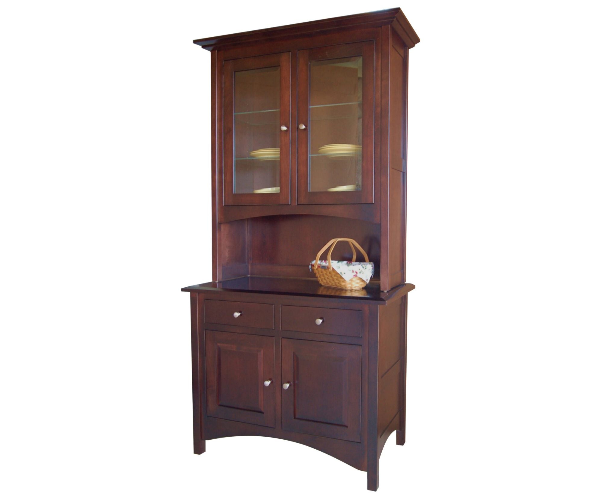Lexington - Amish Handcrafted 2 Door Dining Hutch
