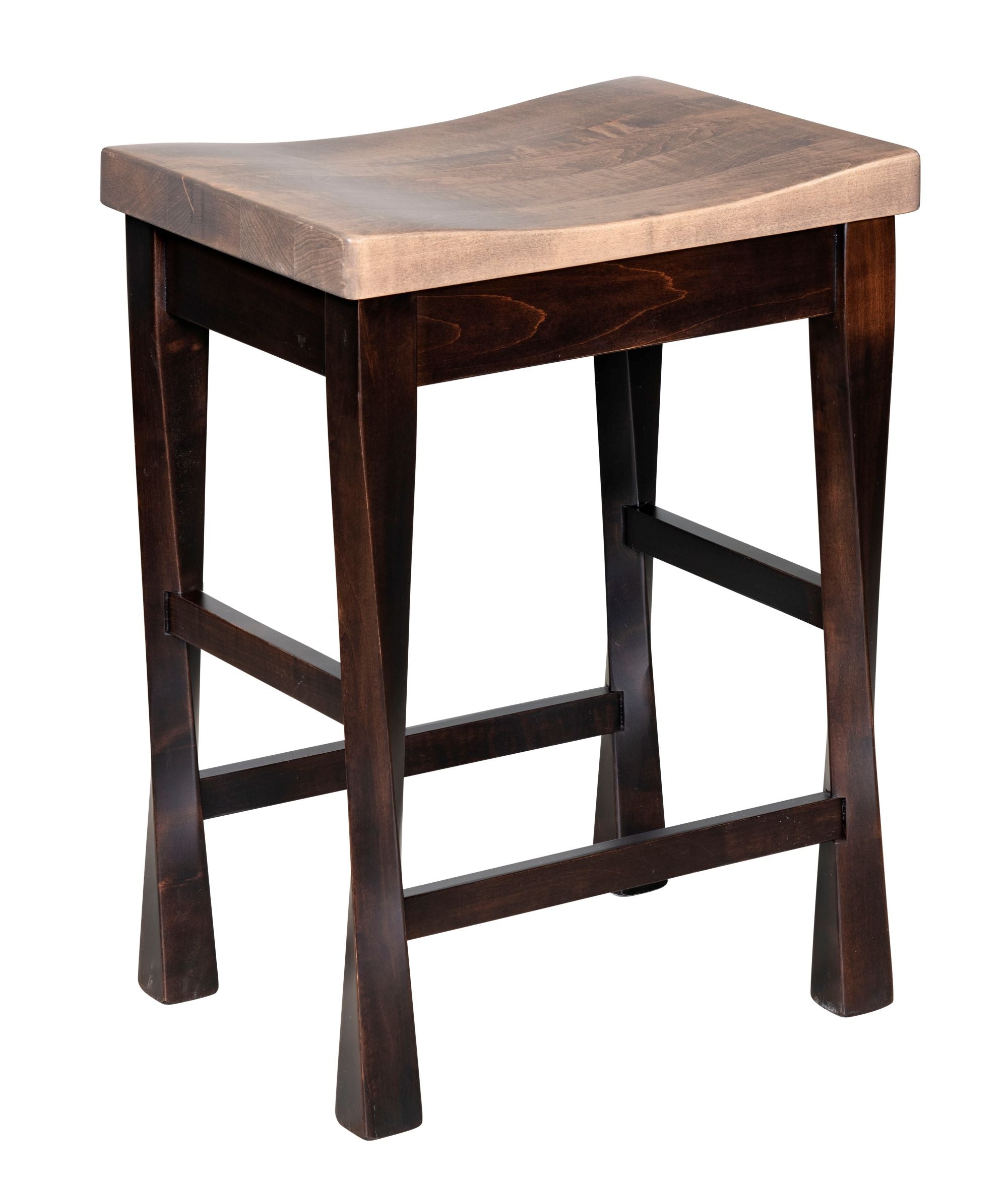 Lexington Backless - Amish Handcrafted Solid Wood Dining Bar Stool