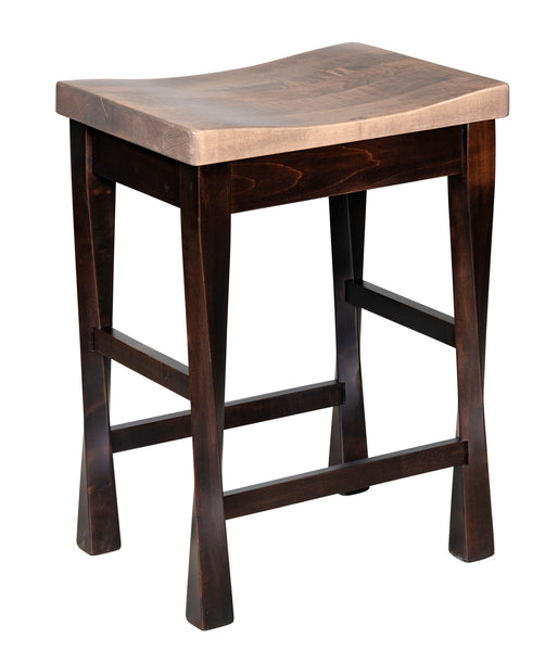Lexington Backless - Amish Handcrafted Solid Wood Dining Bar Stool