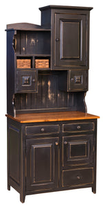 Little Lizzie - Amish Handcrafted Cabinet With Hutch And Optional Baskets