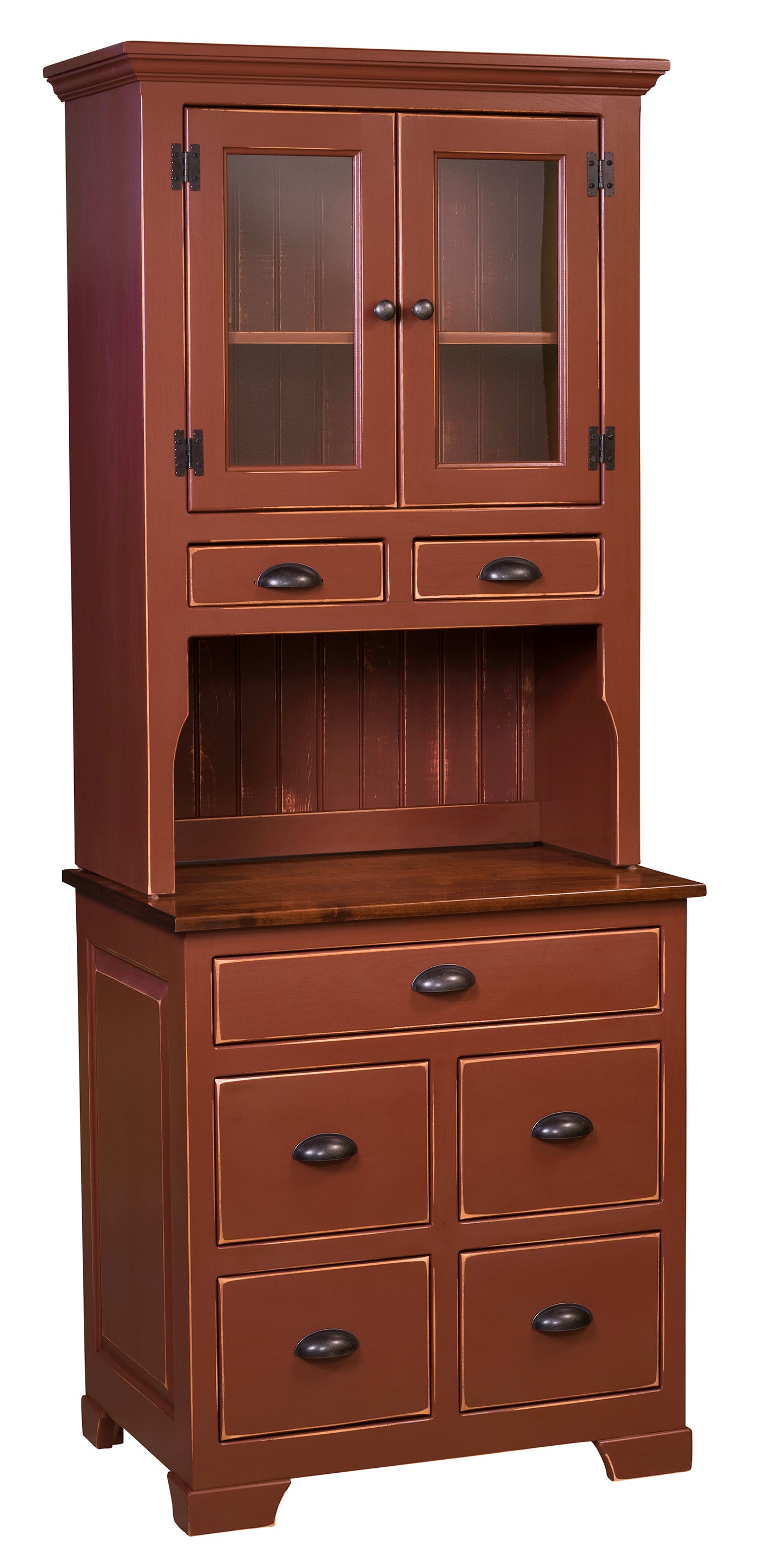 Little Mandie - Amish Handcrafted Cabinet With Hutch