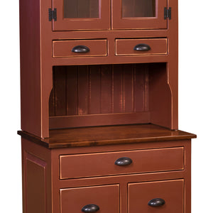 Little Mandie - Amish Handcrafted Cabinet With Hutch