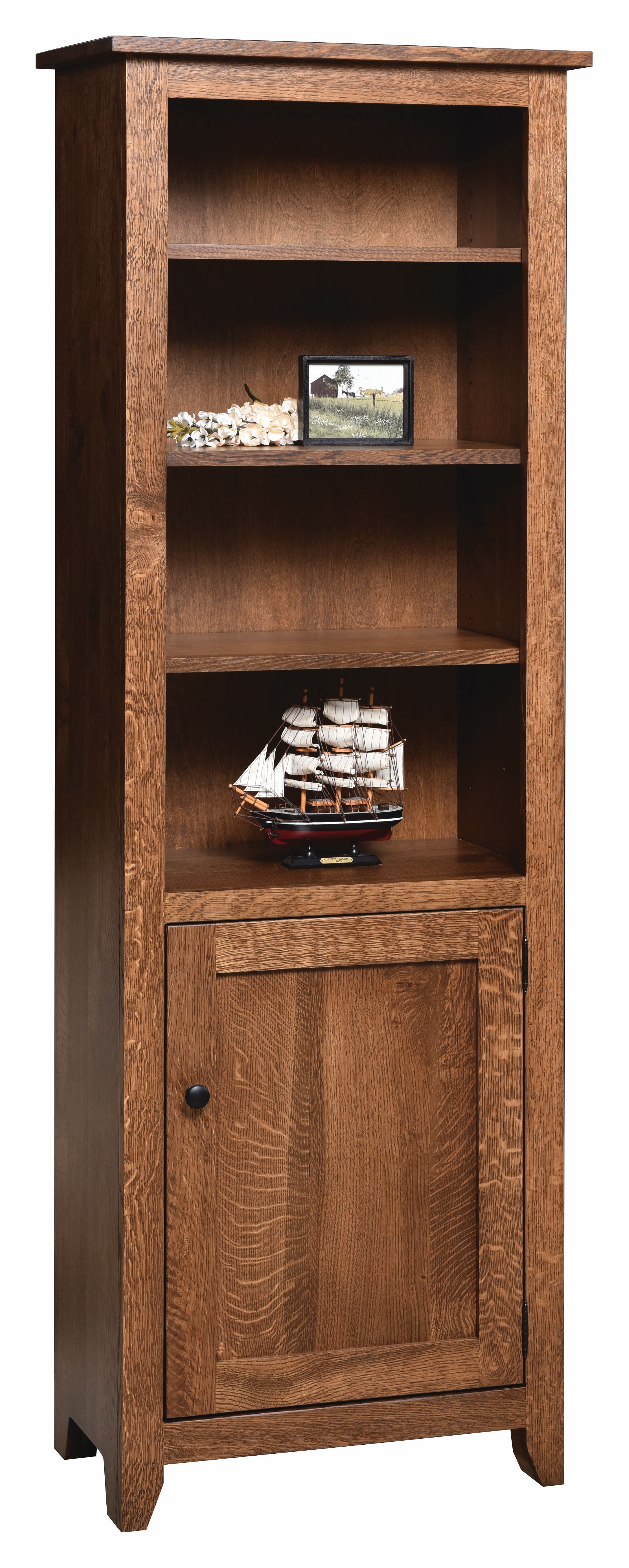 Siloam - Amish Handcrafted Open Bookcase - The Wood Reserve