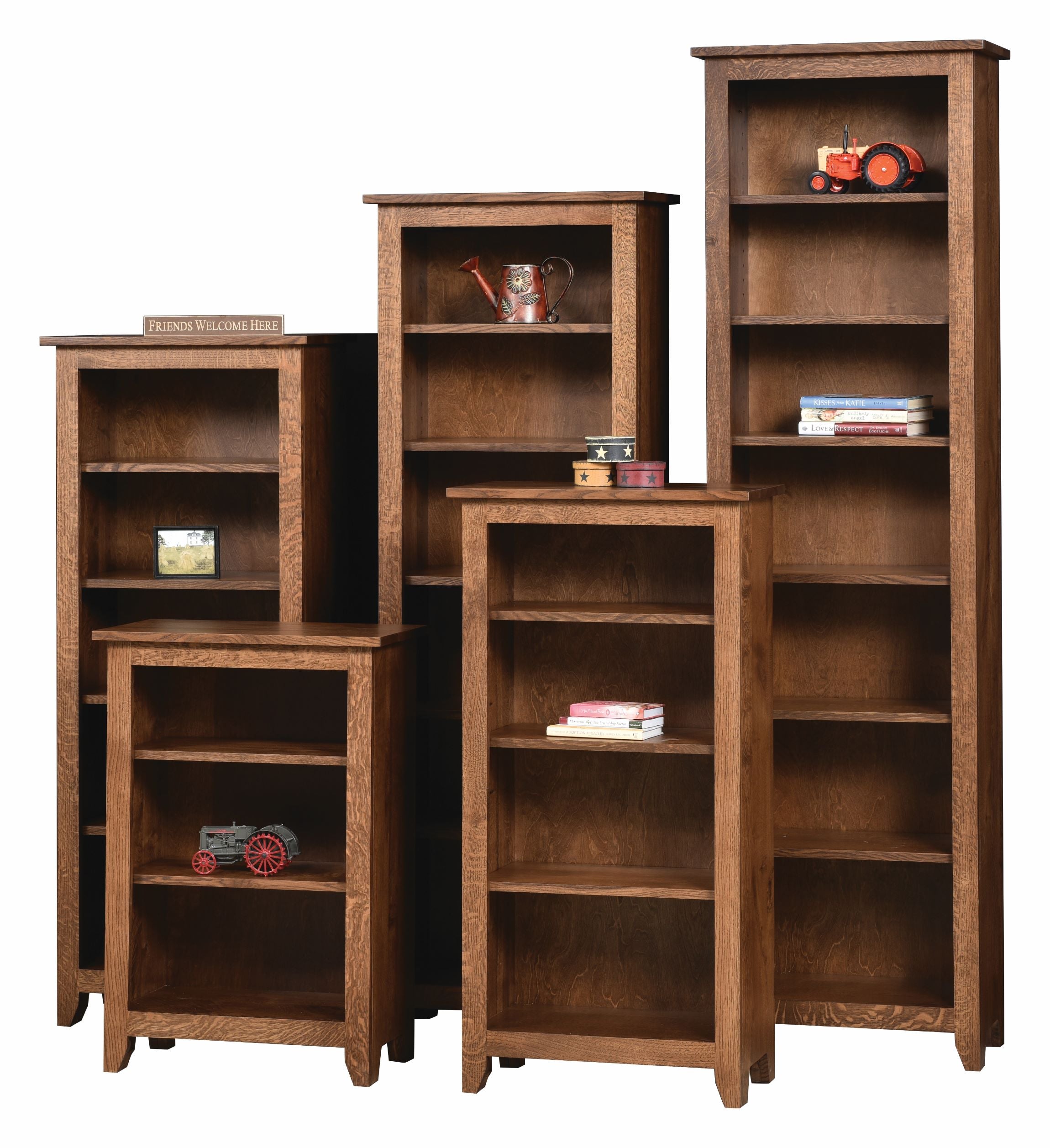 Amish Modern Mission Bookcase - 24" Width