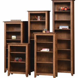 Amish Modern Mission Bookcase - 24" Width