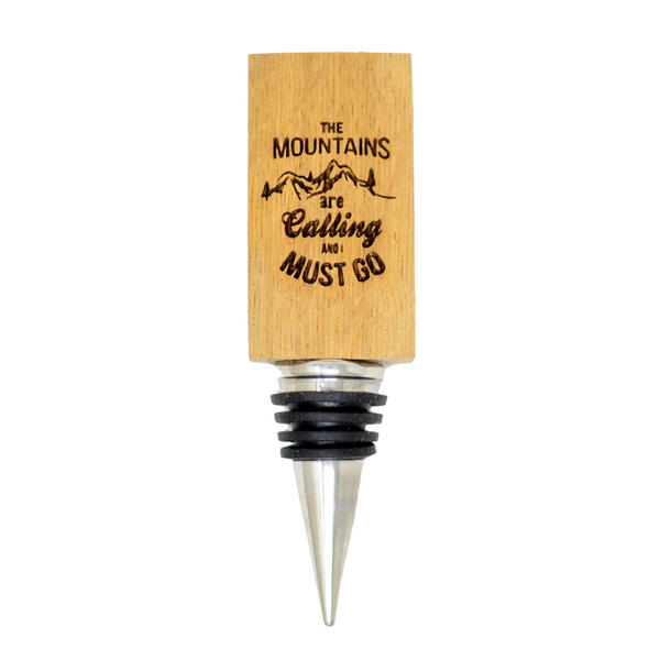 Mountains are Calling Wine Stopper