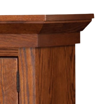 Modern Mission - Amish Modern Shaker 4 Piece Entertainment Center