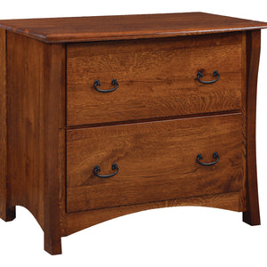 Master - Amish Lateral File Cabinet with Optional Bookcase Topper