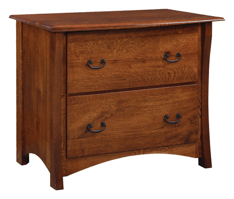 Master - Amish Lateral File Cabinet with Optional Bookcase Topper