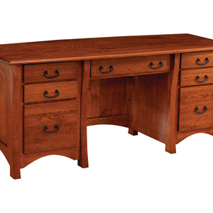 Master - Amish Executive Desk with Optional Hutch Topper