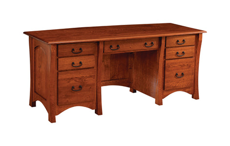 Master - Amish Executive Desk with Optional Hutch Topper