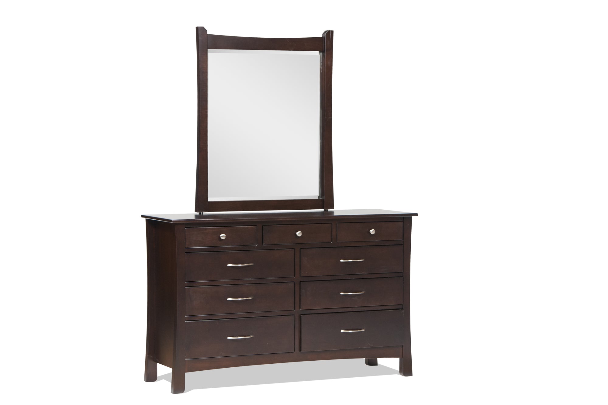 Madison - Hardwood Amish Double Dresser With Optional Mirror