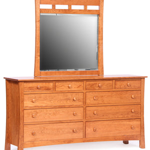 Madison - Hardwood Amish Triple Dresser With Optional Mirror
