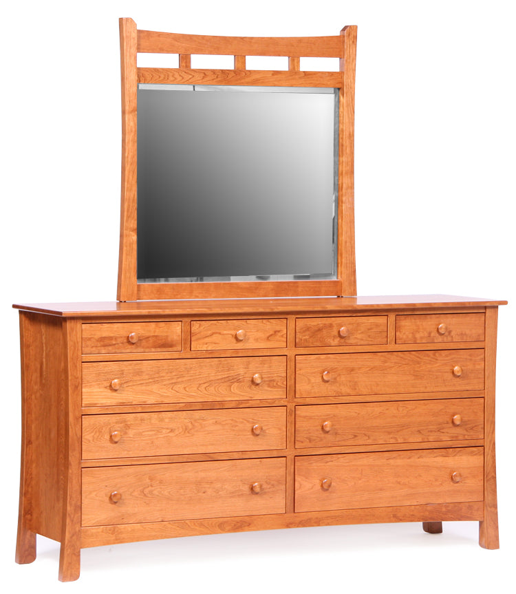 Madison - Hardwood Amish Triple Dresser With Optional Mirror
