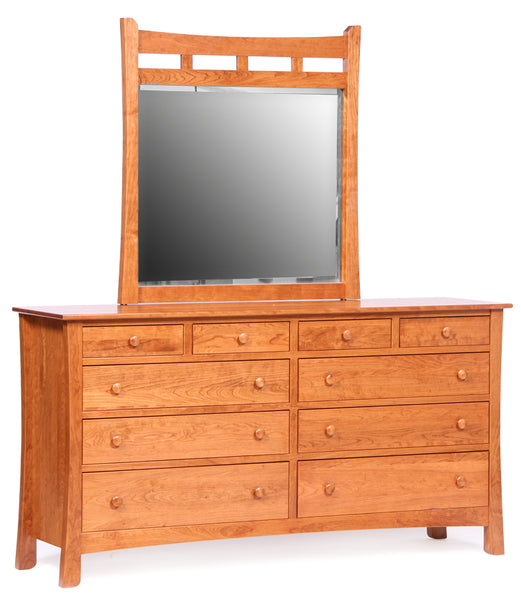 Madison - Hardwood Amish Triple Dresser With Optional Mirror