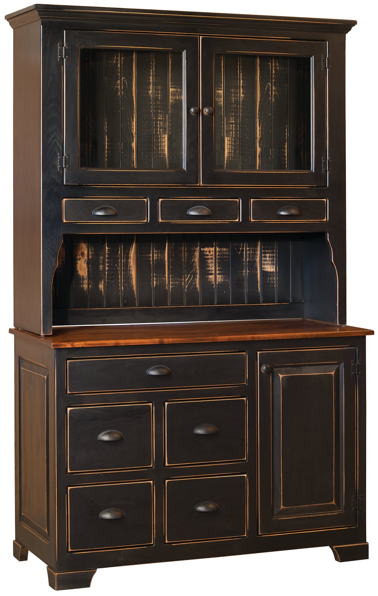 Mandie's -  Amish Handcrafted Cabinet With Hutch