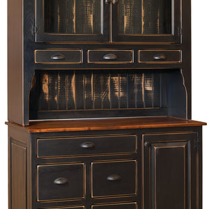 Mandie's -  Amish Handcrafted Cabinet With Hutch