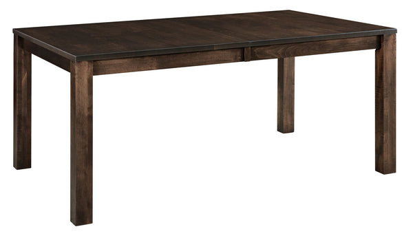 Manhattan Leg- Handcrafted Solid Top or Extension Dining Table
