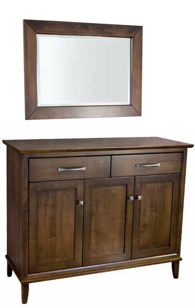 Manhattan- Amish Handcrafted Buffet Cabinet With Optional Mirror