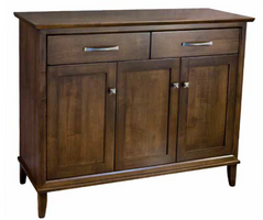 Manhattan- Amish Handcrafted Buffet Cabinet With Optional Mirror