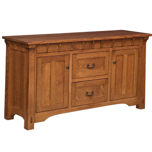Manitoba- Amish Handcrafted Buffet Cabinet With Optional Mirror