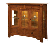 Manitoba -  Amish Solid Wood Display Buffet Cabinet