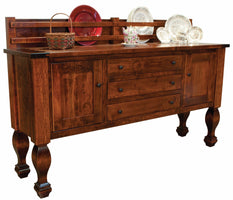 Marriot - Amish Solid Wood 78" Sideboard with Plate Rack