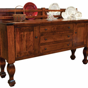 Marriot - Amish Solid Wood 78" Sideboard with Plate Rack